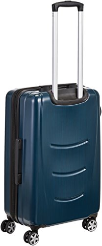 Amazon Basics, maleta rígida de 55 cms, tamaño de cabina, azul marino