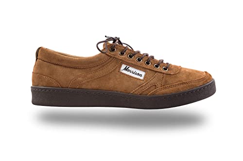 Morrison, zapatillas Oxford, fabricadas en serraje, marrón