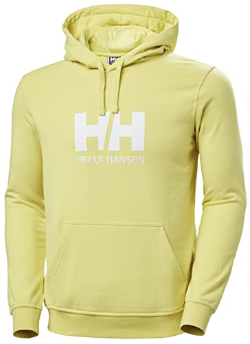 Helly Hansen, logo HH, sudadera con capucha, hombre, amarilla