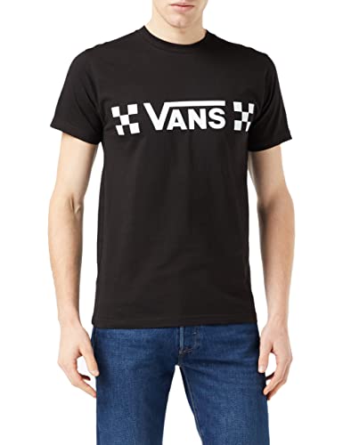 Vans Herren Drop V Check-b Schwarzes T-Shirt