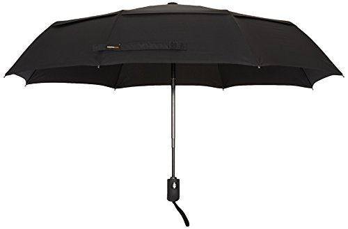 Amazon Basics Vented Automatic Travel Umbrella, Black