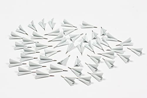 Flugzeuge aus Metall mit Reißzwecken (50 Stück)