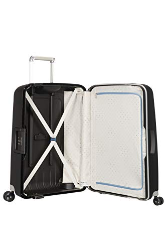 Samsonite S'Cure Spinner, Luggage Suitcase, M (69cm-79L), Black