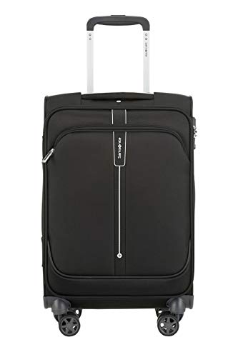 Samsonite Popsoda Spinner S, maleta de cabina, 55 cms, 40 L, negra