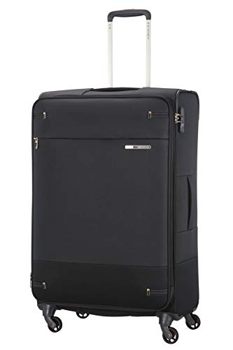 Samsonite Base Boost Spinner, maleta expansible, 78 cms, 105/112.5 l, negro