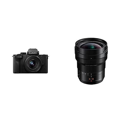 Panasonic Lumix DC-G100VEC-K + Panasonic Leica DG Vario-ELMARIT H-E08018 + Wide Angle Lens for M4/3 Mount Cameras
