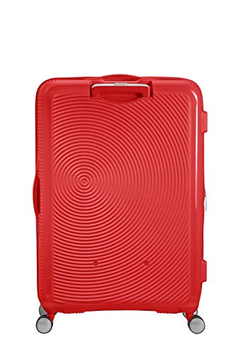 American Tourister Soundbox, long expandable spinner, 77 cm suitcase, 110 l, red