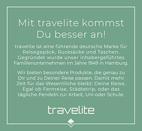 Travelite Beauty Case, unisex toiletry bag, turquoise, 36 cm