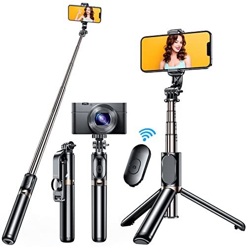 Blukar, palo selfie trípode, con bluetooth extensible por control remoto