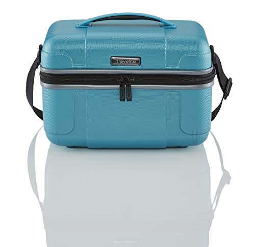 Travelite Beauty Case, unisex toiletry bag, turquoise, 36 cm