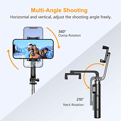 Gritin, extendable selfie stick with wireless control