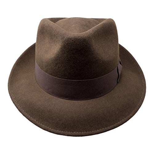 Borges &amp; Scott B&amp;S Premium Doyle, Men's Teardrop Fedora Hat