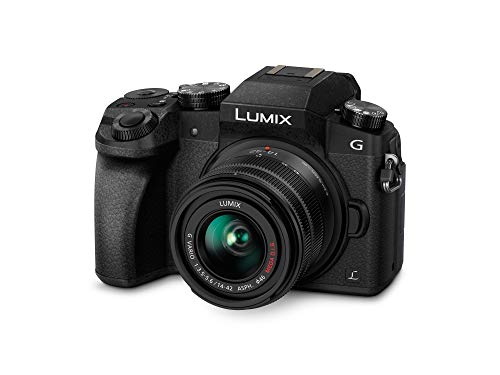 Panasonic Lumix DMC-G7KEC, 16 MP evil camera + Panasonic Lumix H-H025 + focal lens