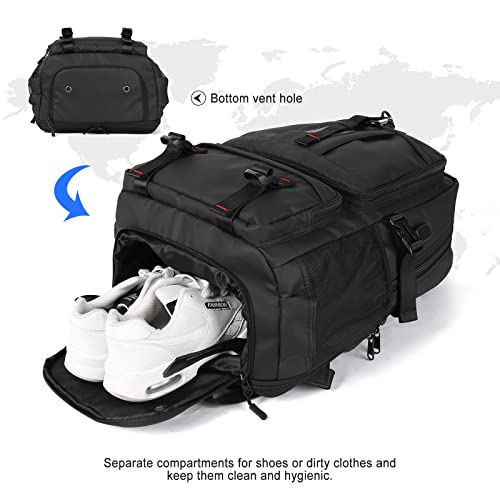 SZLX, mochila de viaje unisex, negro, grande, modelo I (2023) —  BigTravelMarkt