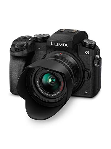 Panasonic Lumix DMC-G7KEC, 16 MP evil camera + Panasonic Lumix H-H025 + focal lens