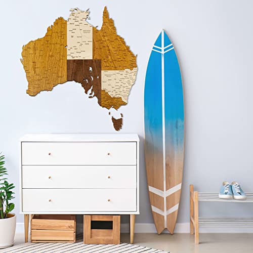 2D wooden map of Australia (70 × 55 cm)