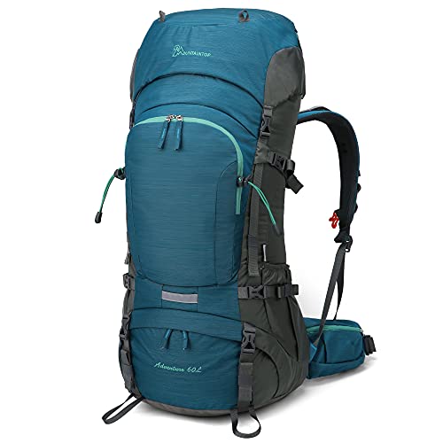 MOUNTAINTOP, mochila de trekking de 60 l, unisex, azul