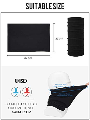 Arcweg, Unisex-Halsmanschette, schlauchförmiges Halstuch, schwarz