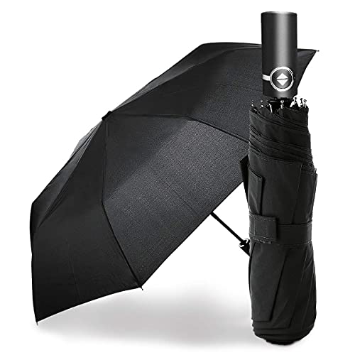 KEPLIN Unisex Folding Umbrella Automatic Ergonomic Handle