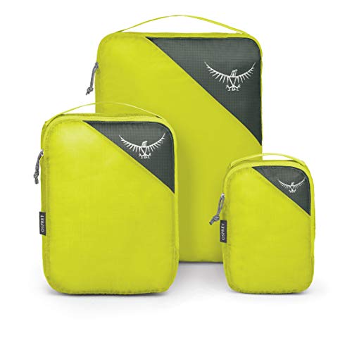 Osprey Ultralight, set organizador de equipaje de 3 piezas, amarillo