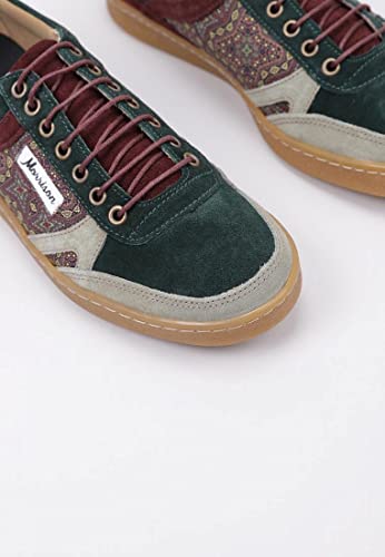Morrison, Evergreen sneakers, made of split leather, green