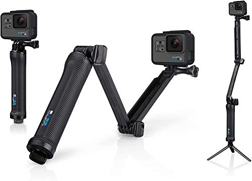 GoPro 3-Way- Soporte portátil para cámara GoPro (hasta 50.8cm), color negro - Fotoviaje