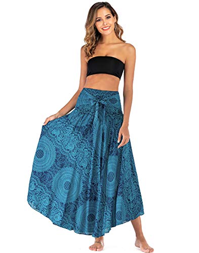 Feoya Women's Casual Printed Beach Skirt