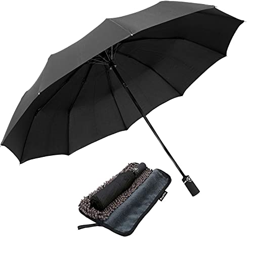 KEPLIN, paraguas plegable unisex, mango ergonómico automático