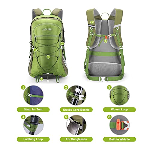 HOMIEE, 45L hiking backpack, unisex, green