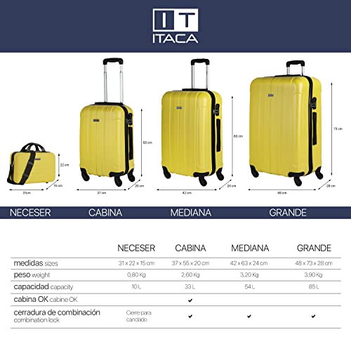 ITACA, travel toiletry bag, yellow