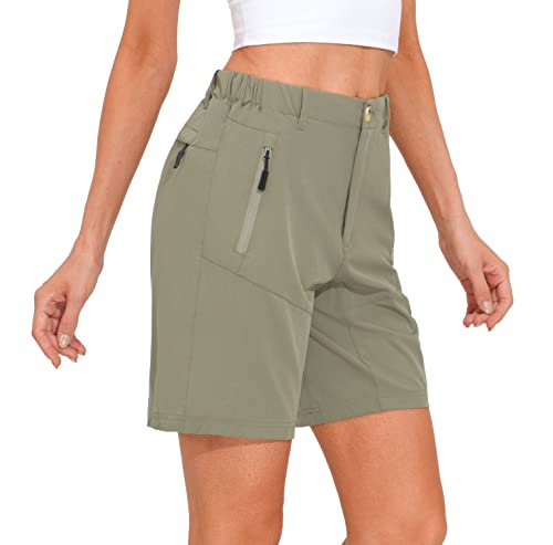 Women's quick dry stretch shorts for hiking, camping, travel, etc.