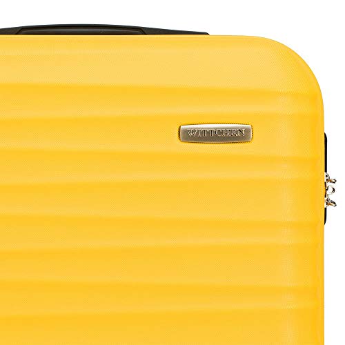 Wittchen, mittelschwerer Schwerlast-Kofferwagen, gelb, 4 Rollen