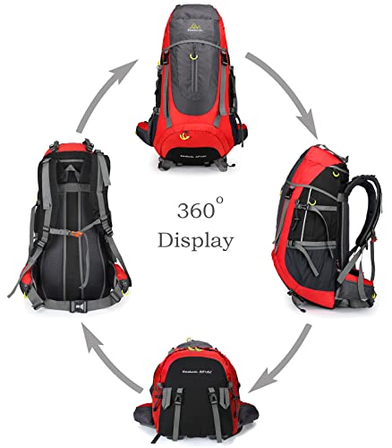 Doshwin, 70 l, hiking backpack, unisex, red