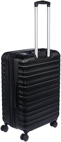 Amazon Basics, rigid spinner travel suitcase, 68 cm, black