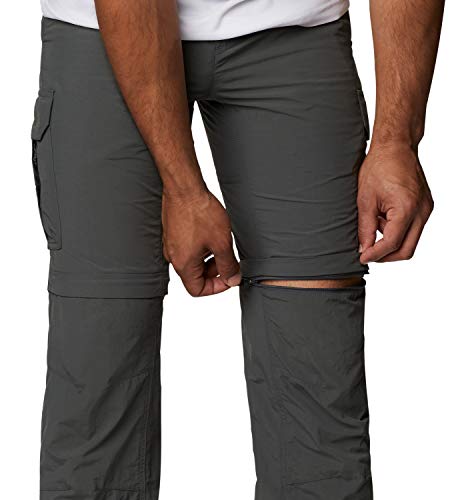 Columbia Silver Ridge 2, pantalones de senderismo convertibles, hombre, gris