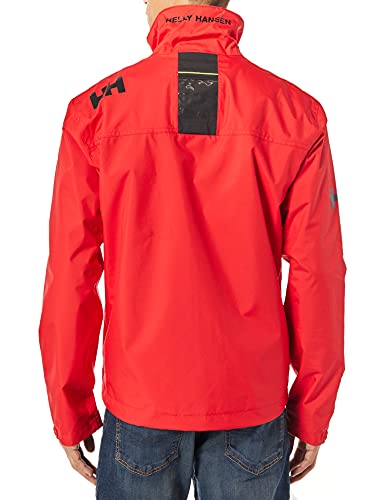 Helly Hansen, Crew Midlayer, men's nautical jacket, red