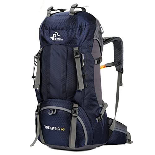 Bseash, mochila de senderismo de 60 l, unisex, azul marino