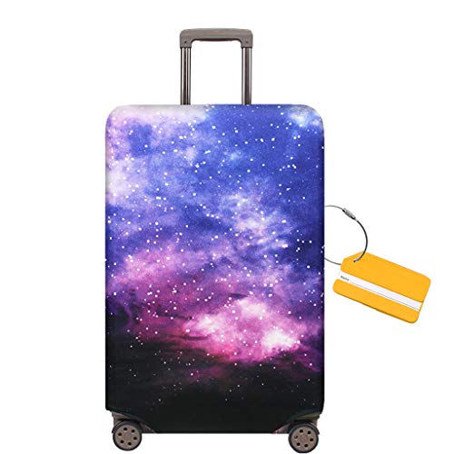 OrgaWise, funda de maleta elástica, anti-polvo de 22-28 pulgadas (galaxia)
