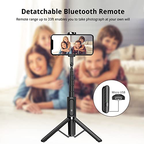 ATUMTEK Mini Extendable Bluetooth Tripod Selfie Stick