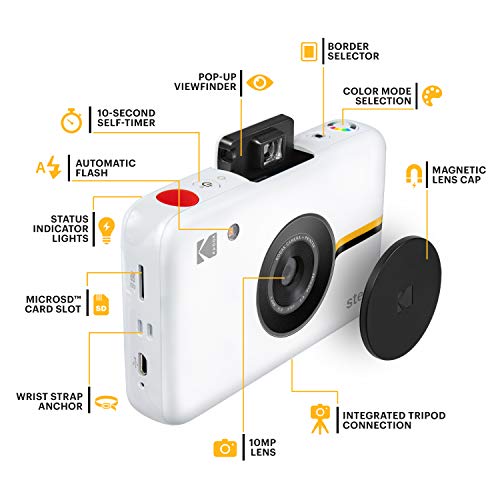 KODAK Step, Digital Camera with 10 MP Image Sensor, White