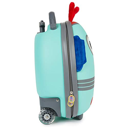 Boppi Tiny Trekker, children's trolley suitcase cabin luggage 2 wheels, 17l, robot