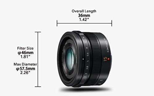 Panasonic Leica DG Summilux H-X015, (15 mm, F1.7)