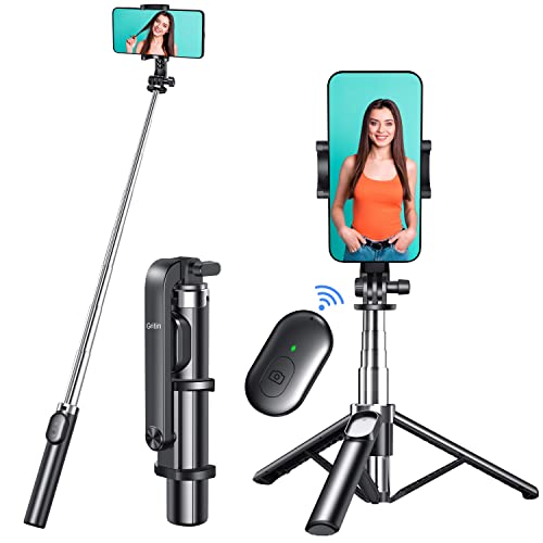 Gritin, extendable selfie stick with wireless control