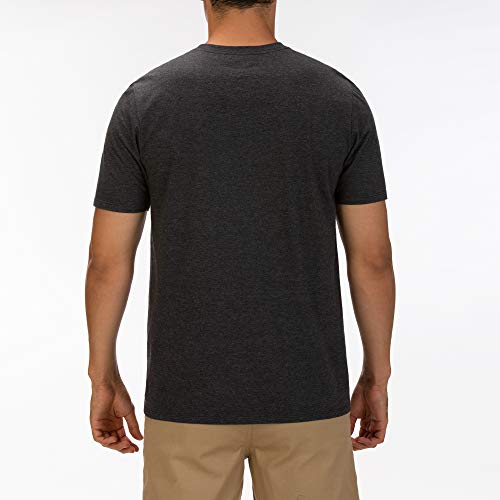 Hurley Icon Slash Gradient T-Shirt für Herren, Schwarz meliert