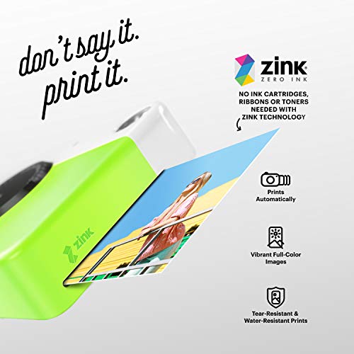 KODAK PRINTOMATIC, cámara instantánea digital + 50 hojas de papel zink, verde