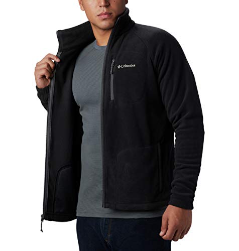 Columbia Men's Zip-Up Fleece Jacket, Black