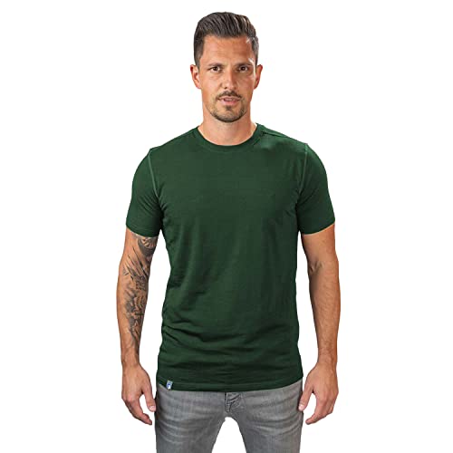 Alpin Loacker, camiseta de merino para hombre, verde