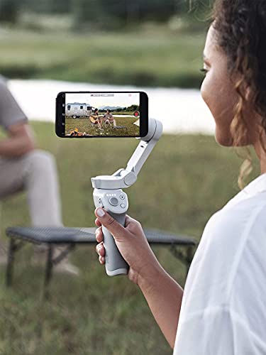 DJI OM 4, three-axis stabilizer with tripod for smartphones