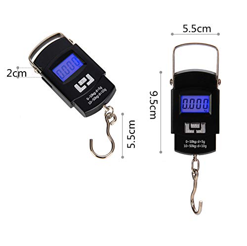 Hyindoor 50kg portable digital electronic hanging scale for travel