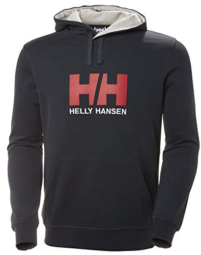 Helly Hansen, logo HH, sudadera con capucha, hombre, azul marino